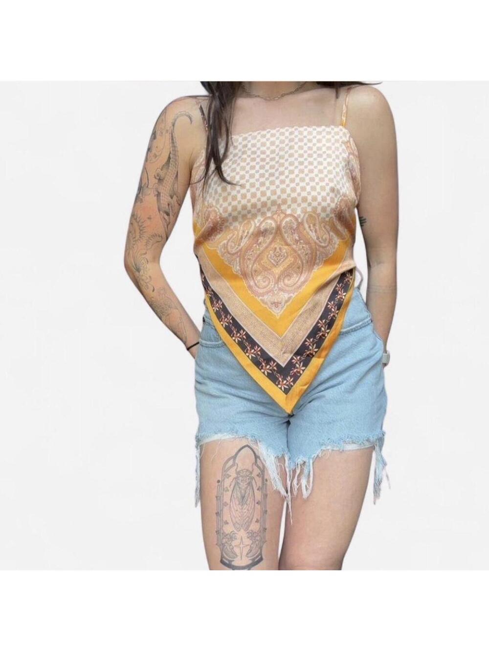 Women's Multi and Yellow Blous